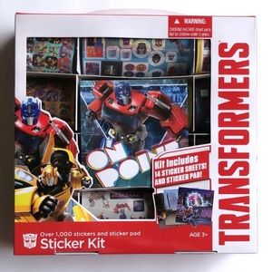 Transformers 1000+ stickers box / 14 sticker sheets